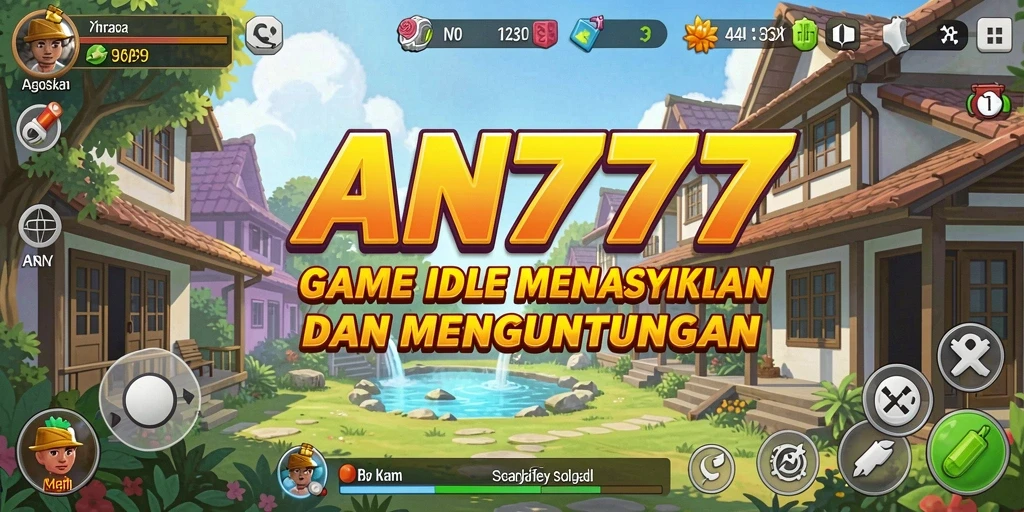 Screenshot AN777 menunjukkan gameplay Idle yang seru dan interaktif.