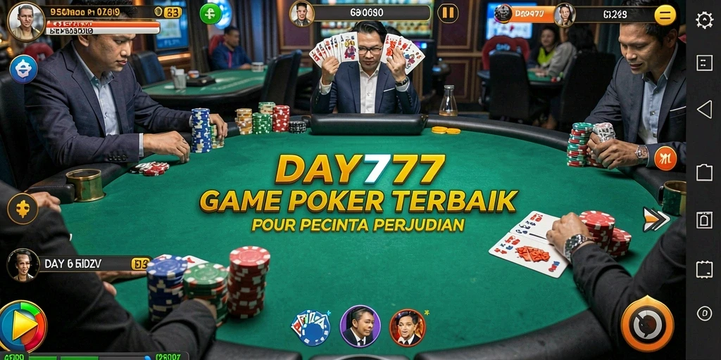 Tampilan gameplay seru di aplikasi DAY777 poker yang menarik.