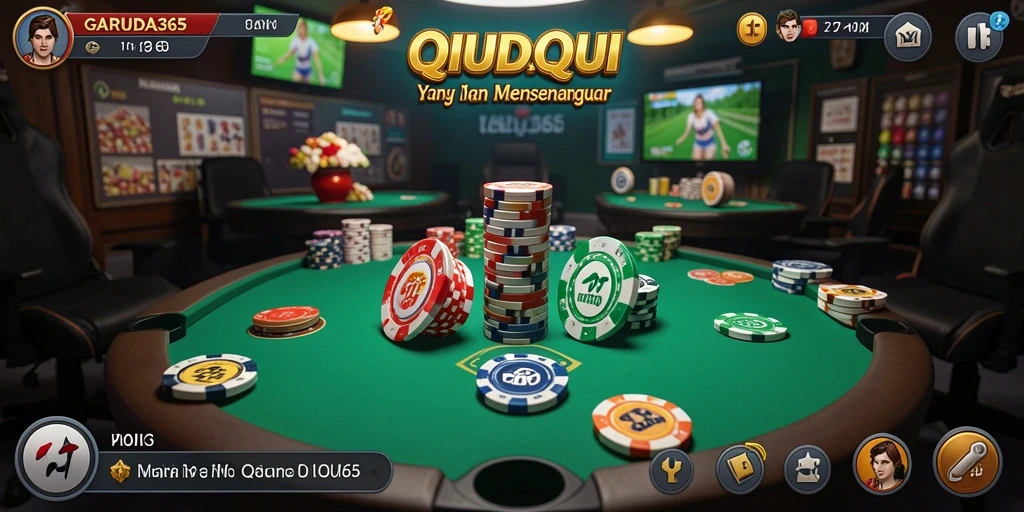 Tampilan gameplay QiuQiu yang seru dan menantang.