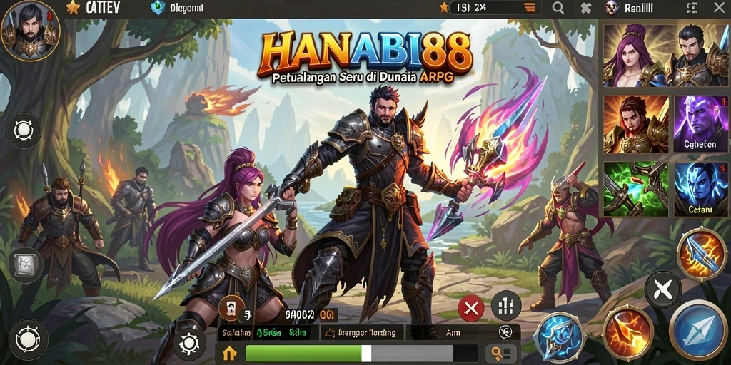 Tampilan menakjubkan dari gameplay HANABI88 yang seru.