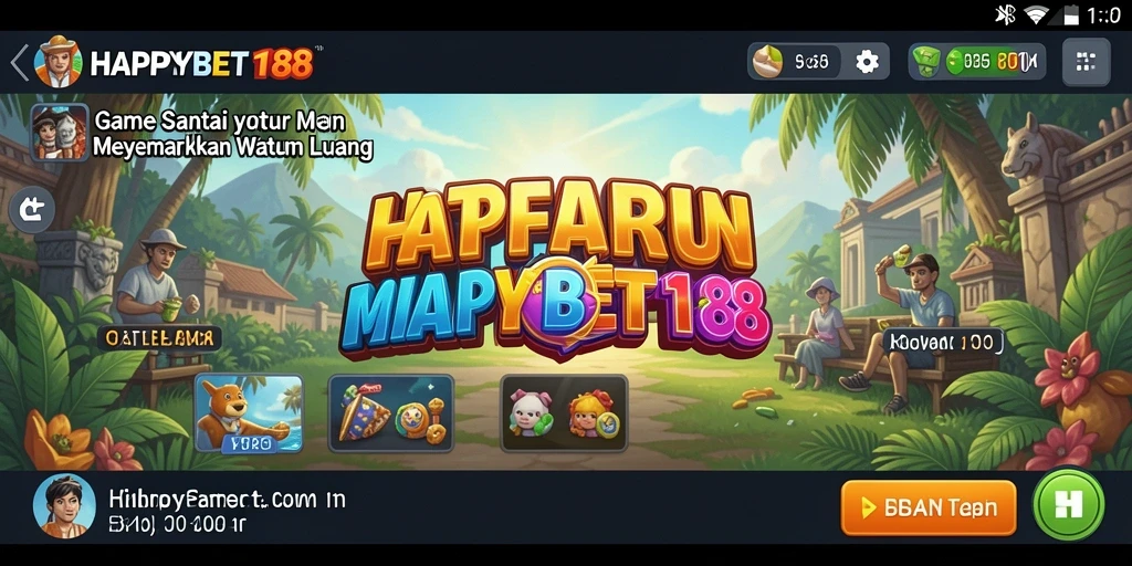 Screenshot gameplay HAPPYBET188 yang menunjukkan keseruan bermain.