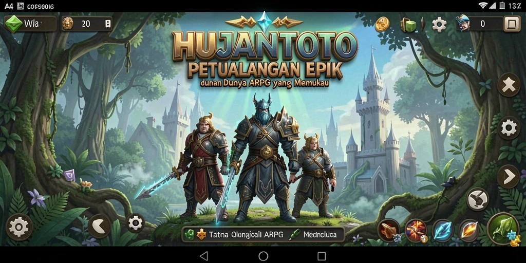 Screenshot gameplay HUJANTOTO yang menampilkan aksi pertarungan seru.