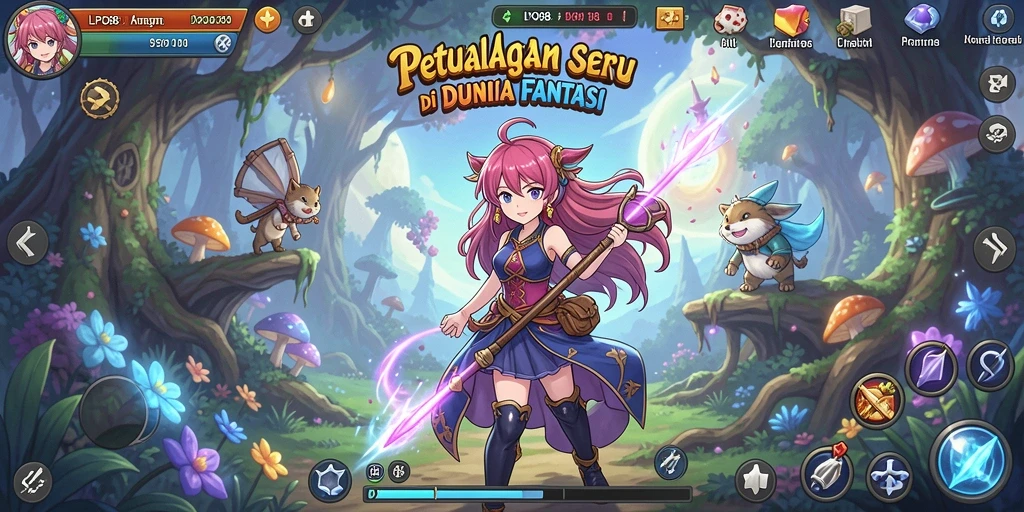 Tampilan gameplay LPO88 menunjukkan aksi seru dan karakter anime yang menarik.