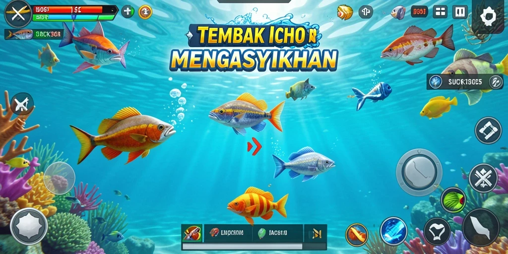 Tampilan gameplay seru di LUCK365 saat menangkap ikan.