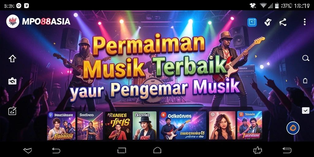 Tampilan gameplay MPO88ASIA yang menarik dengan interaksi musik.