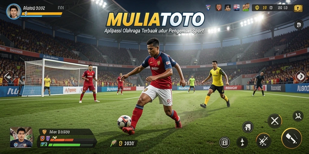 Tampilan gameplay seru dari MULIATOTO dalam pertandingan olahraga.