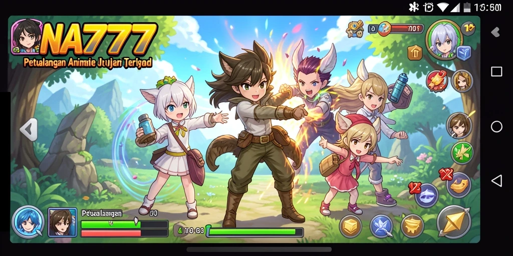 Tampilan gameplay menakjubkan dalam NA777 yang penuh aksi.
