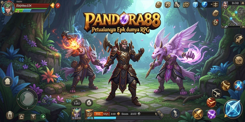 Tampilan gameplay <strong>PANDORA88</strong> yang seru dan menantang.