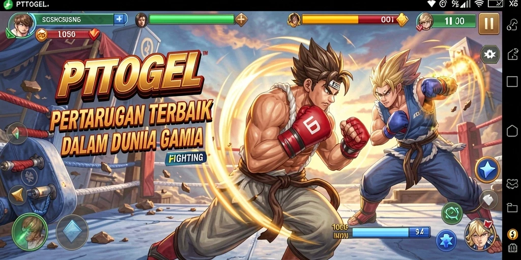Tangkapan layar PTTOGEL menunjukkan aksi pertarungan yang seru dan mendebarkan.