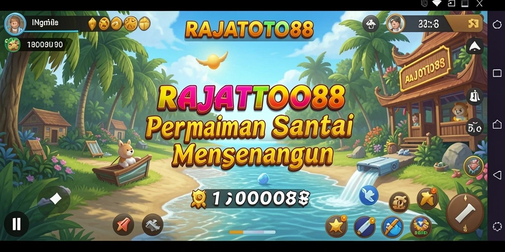 Tangkapan layar RAJATOTO88 menampilkan aksi gameplay yang seru dan santai.
