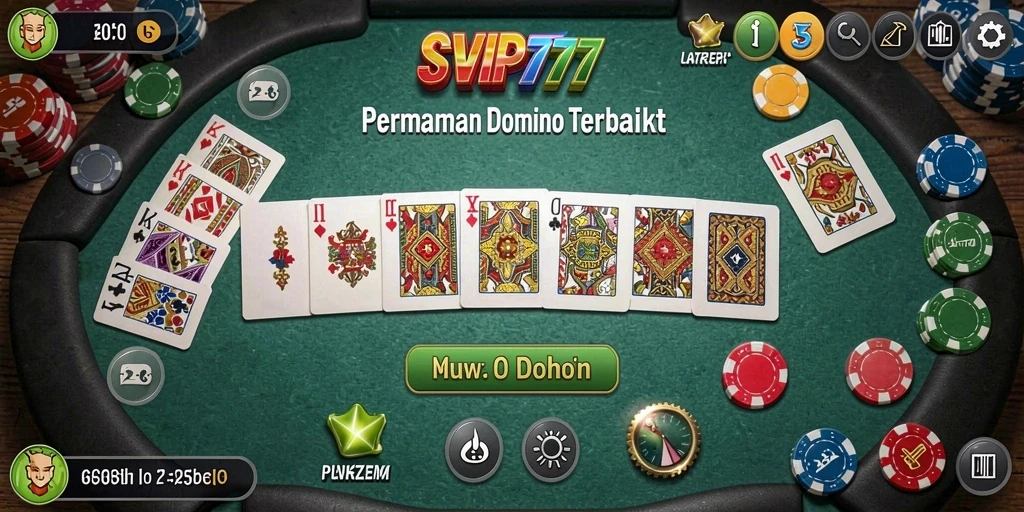 Tampilan gameplay menarik dalam aplikasi SVIP777 Domino.