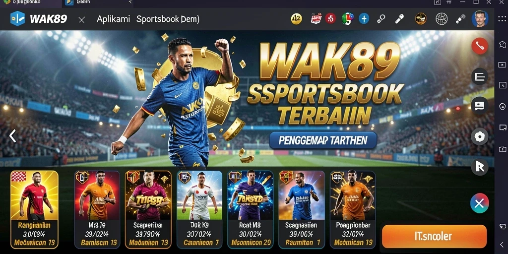 Tampilan menarik dari gameplay Sportsbook WAK89 yang interaktif.